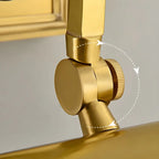 Classic Metal Tube Vanity Light with Copper Shade for Bathroom