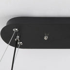 Adjustable 2 Tiers Black Metal 6-Light Dimming Pendant Light