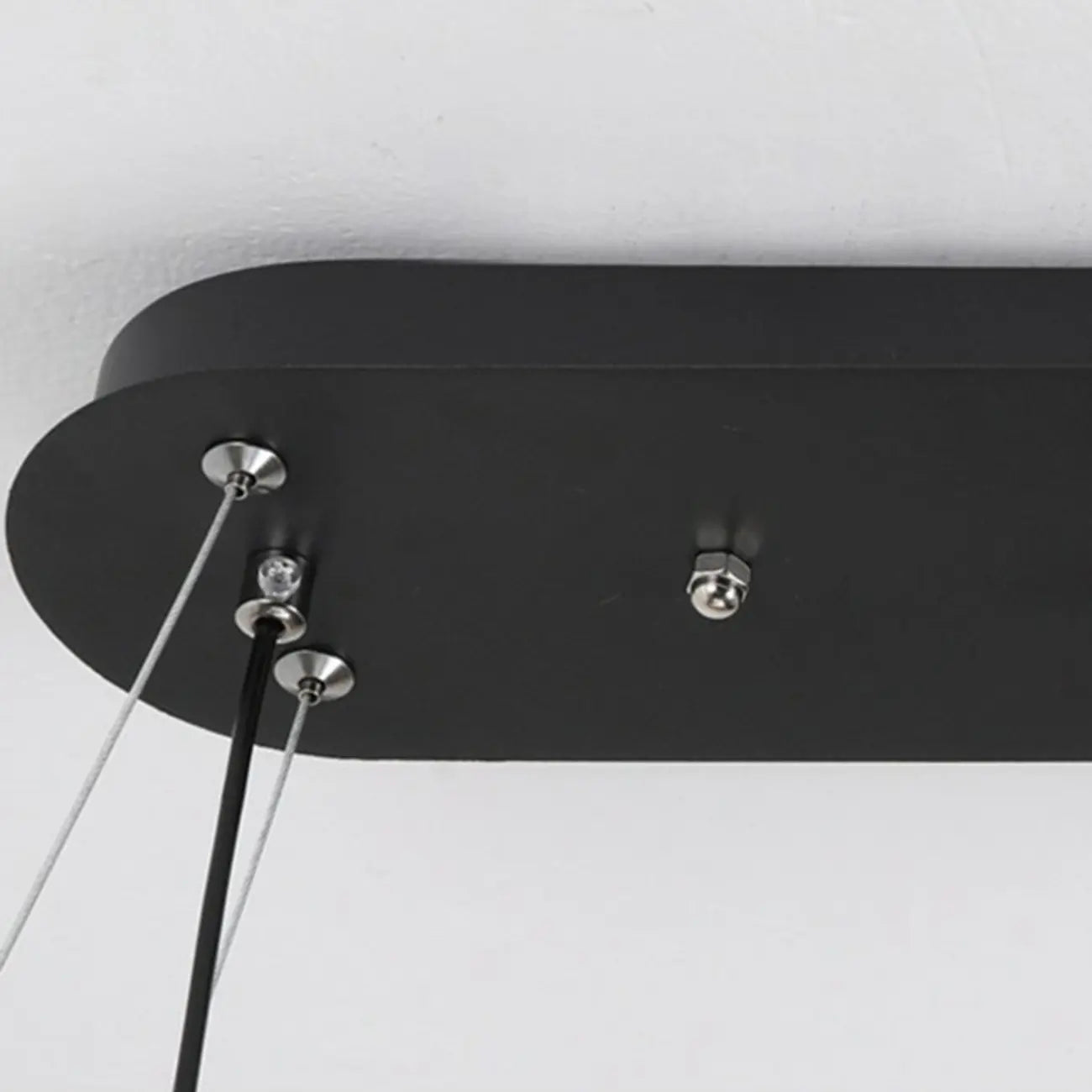 Adjustable 2 Tiers Black Metal 6-Light Dimming Pendant Light