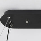 Adjustable 2 Tiers Black Metal 6-Light Dimming Pendant Light