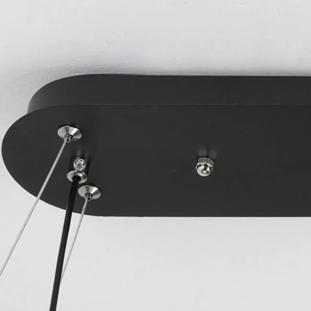 Adjustable 2 Tiers Black Metal 6-Light Dimming Pendant Light