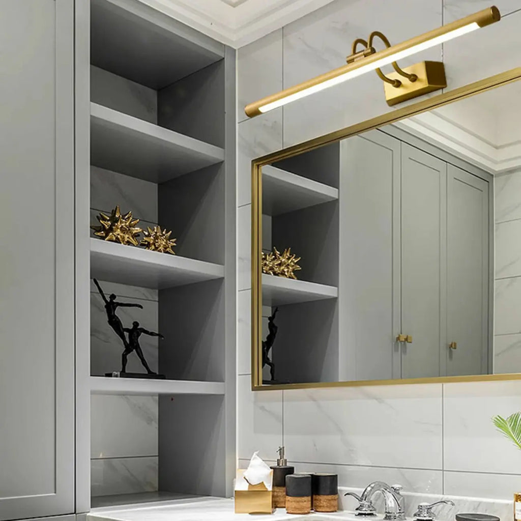 Classic Metal Tube Vanity Light with Integrated LED for Bathroom