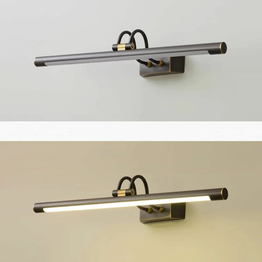Classic Metal Tube Vanity Light with Integrated LED for Bathroom