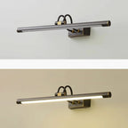 Classic Metal Tube Vanity Light with Integrated LED for Bathroom