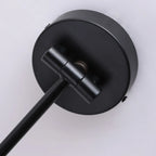 18 Small Bedside Swing Arm Wall Light with Wooden Shade