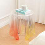 Scandinavian Clear Acrylic Round End Table