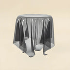 Scandinavian Clear Acrylic Round End Table