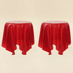 Scandinavian Clear Acrylic Round End Table