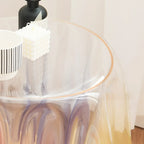 Scandinavian Clear Acrylic Round End Table