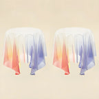Scandinavian Clear Acrylic Round End Table