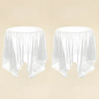 Scandinavian Clear Acrylic Round End Table
