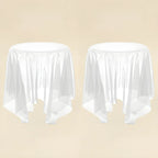 Scandinavian Clear Acrylic Round End Table