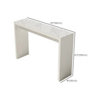 Modern White Stone Pine Wood Pedestal Bar Tables