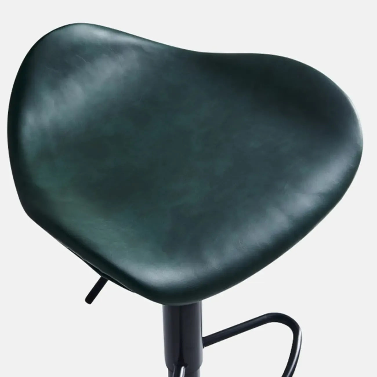 Saddle Black Pedestal Swivel Adjustable Bar Stool