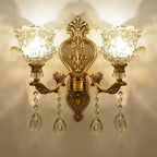 Antique Brass Geometric Indoor Wall Sconce