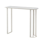 Modern Free Form White Stone Iron Base Bar Tables