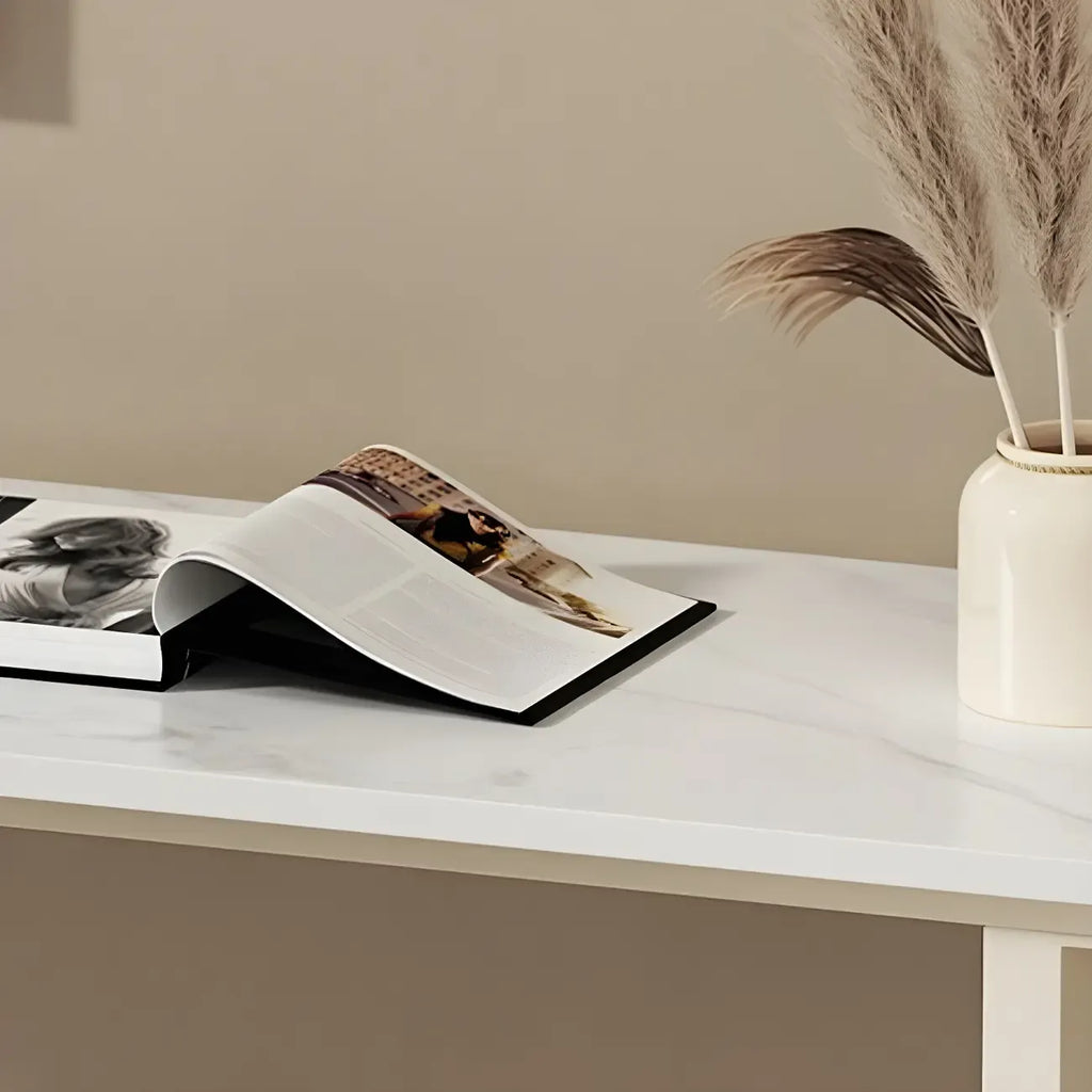 Modern Free Form White Stone Iron Base Bar Tables