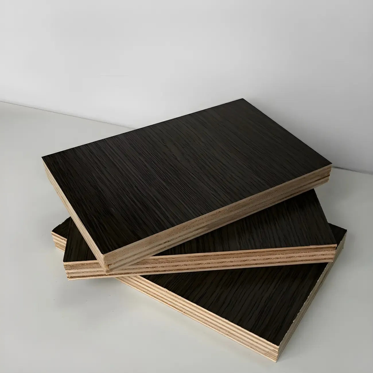 Contemporary Wood Multi-Shelf Black Storage Bookcase