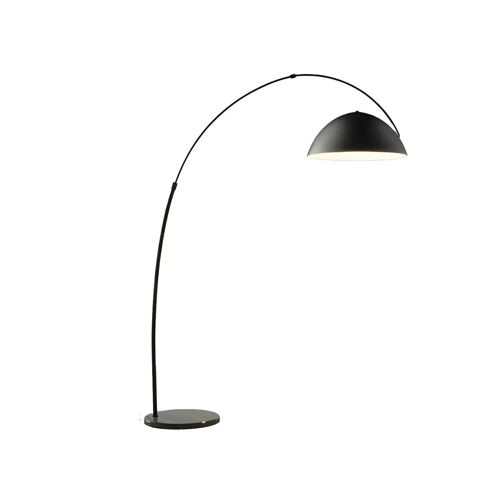 Large Modern Minimalist Adjustable Metal Arc Dome Floor Lamp