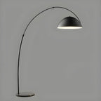 Large Modern Minimalist Adjustable Metal Arc Dome Floor Lamp