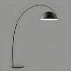 Large Modern Minimalist Adjustable Metal Arc Dome Floor Lamp