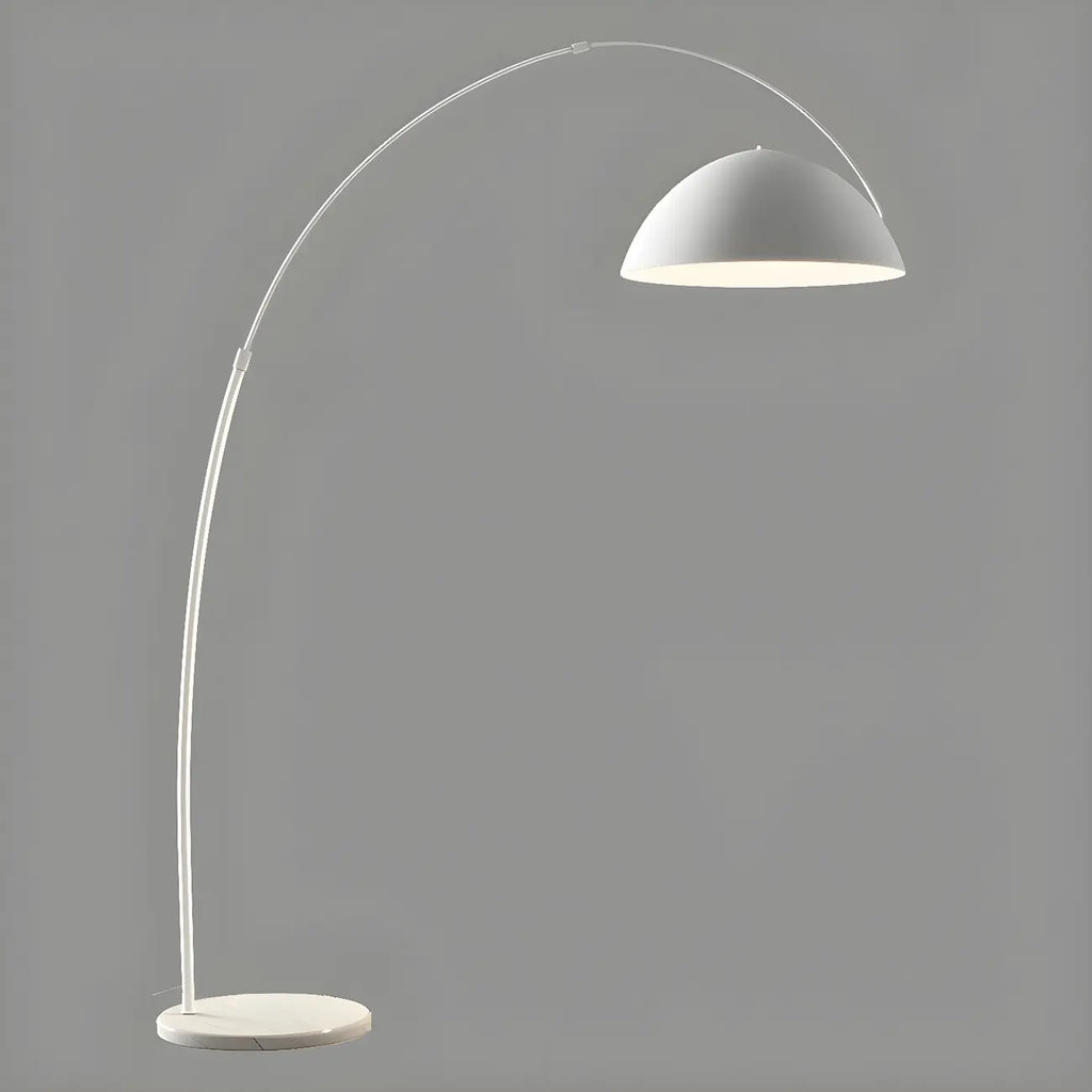 Large Modern Minimalist Adjustable Metal Arc Dome Floor Lamp
