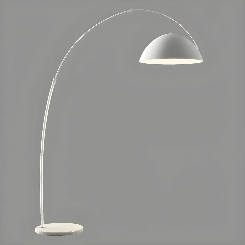 Large Modern Minimalist Adjustable Metal Arc Dome Floor Lamp