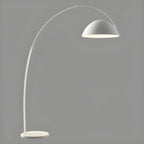 Large Modern Minimalist Adjustable Metal Arc Dome Floor Lamp
