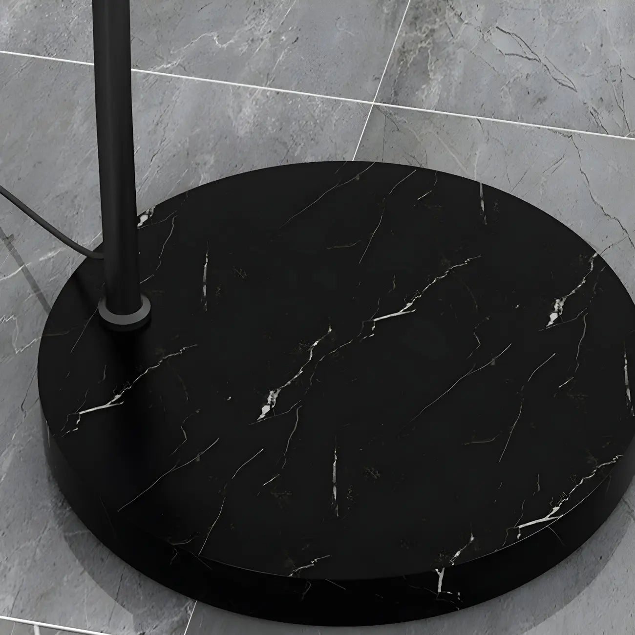 Large Modern Minimalist Adjustable Metal Arc Dome Floor Lamp