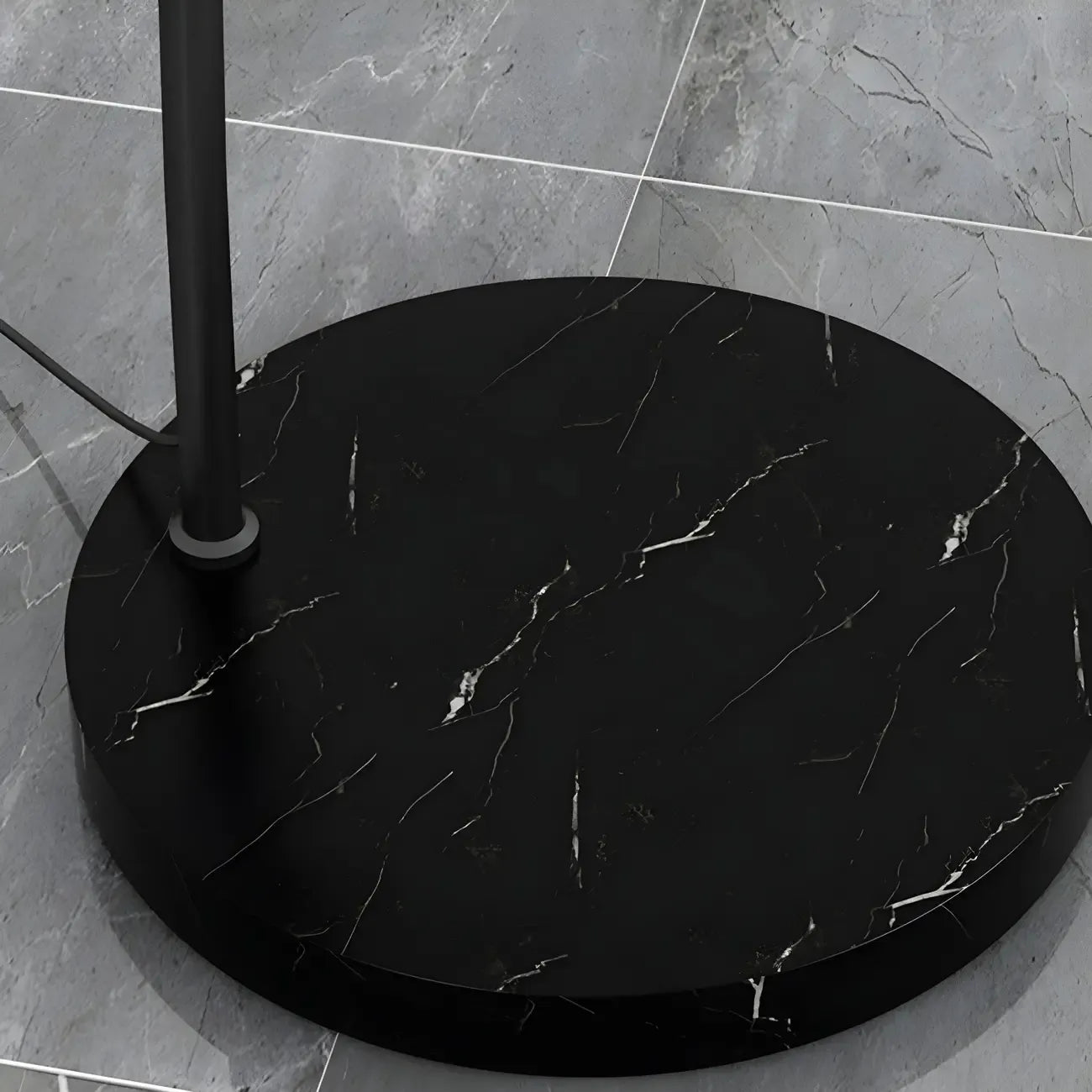 Large Modern Minimalist Adjustable Metal Arc Dome Floor Lamp