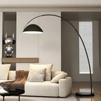 Large Modern Minimalist Adjustable Metal Arc Dome Floor Lamp