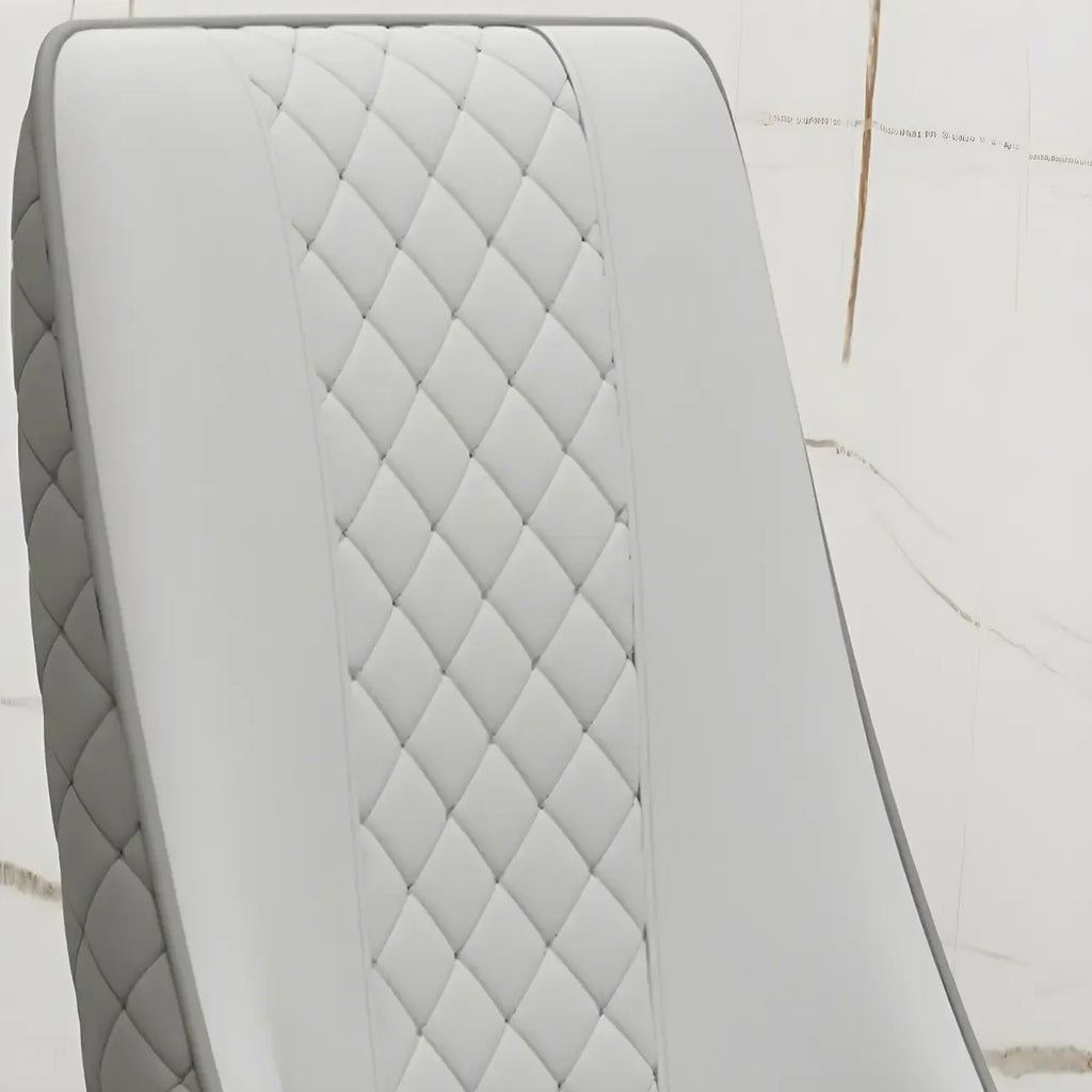 Modern Leather Full Back Upholstered Dining Chair