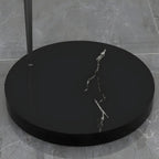 Black Adjustable Dome Shade Arc Metal Floor Lamp