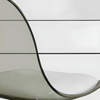 Modern Swivel Cushioned Acrylic Bar Stools with Backs