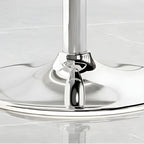 Modern Swivel Cushioned Acrylic Bar Stools with Backs