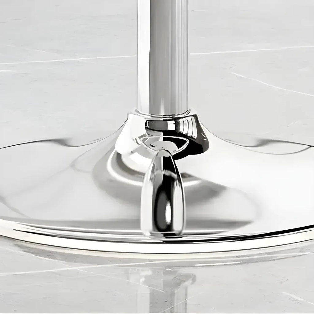 Modern Swivel Cushioned Acrylic Bar Stools with Backs