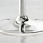 Modern Swivel Cushioned Acrylic Bar Stools with Backs