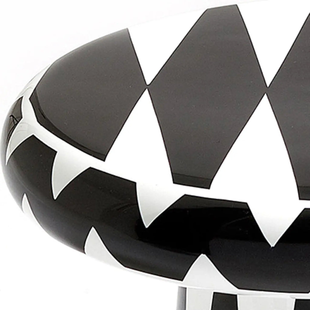 Glam Ceramic Rose Gold Round Side Table with Storage