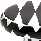 Glam Ceramic Rose Gold Round Side Table with Storage