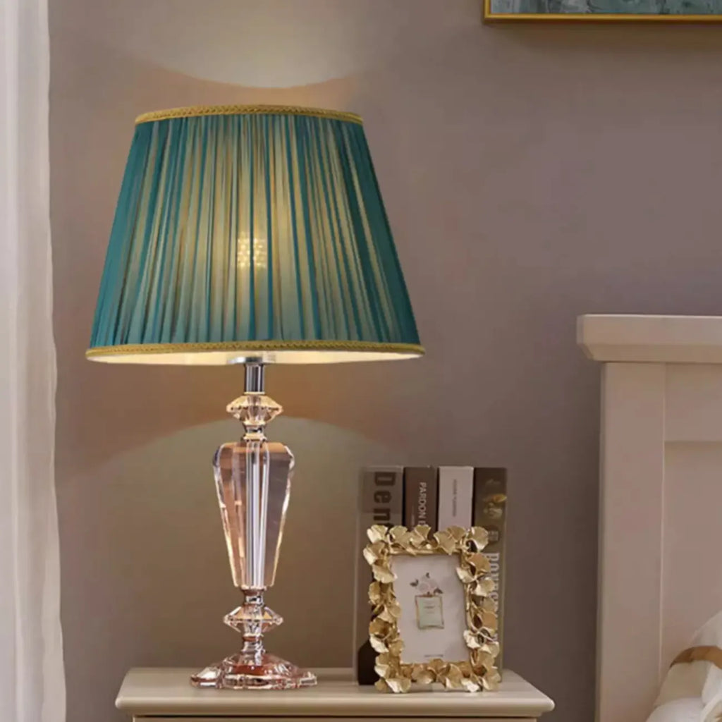 Geometric Multicolor Crystal Table Lamp for Bedside Lighting