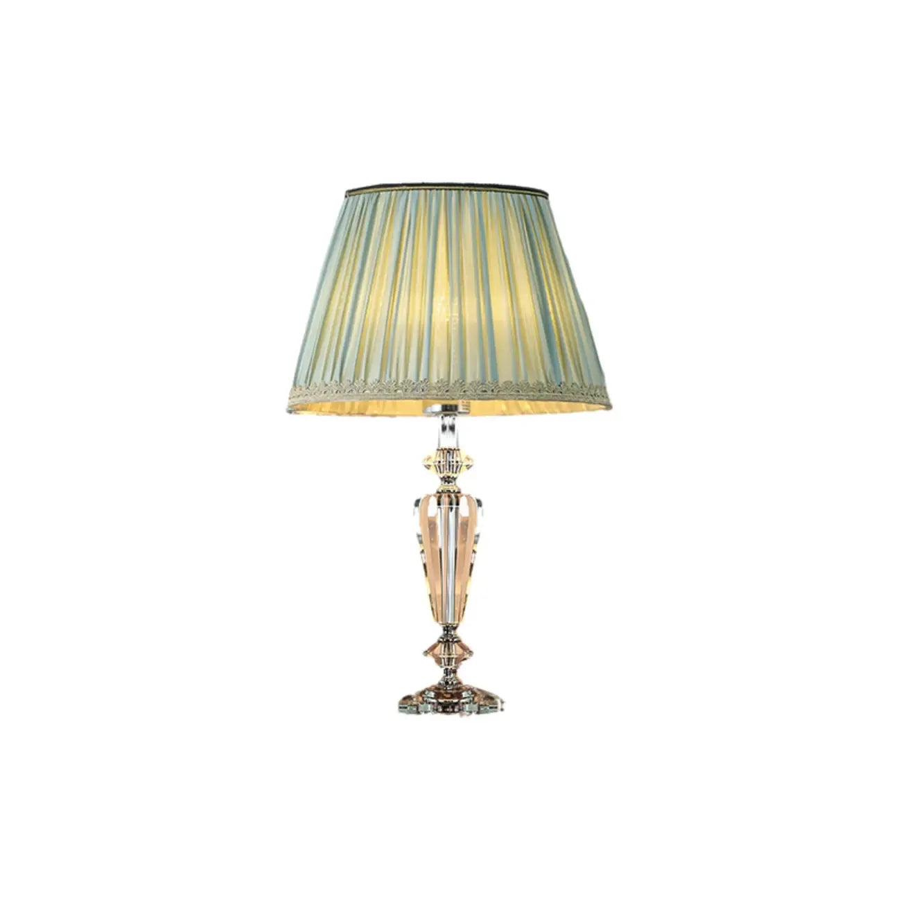 Geometric Multicolor Crystal Table Lamp for Bedside Lighting