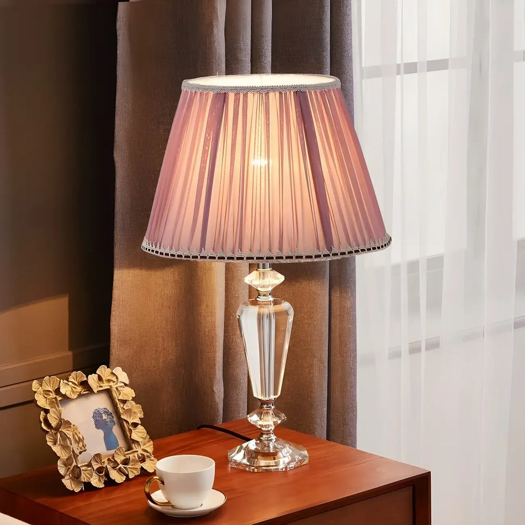 Geometric Multicolor Crystal Table Lamp for Bedside Lighting