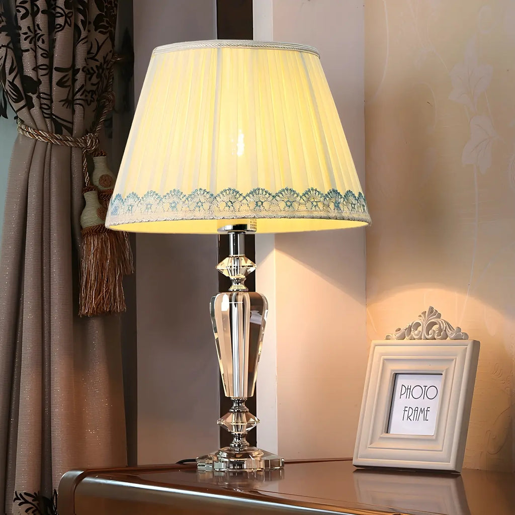 Geometric Multicolor Crystal Table Lamp for Bedside Lighting