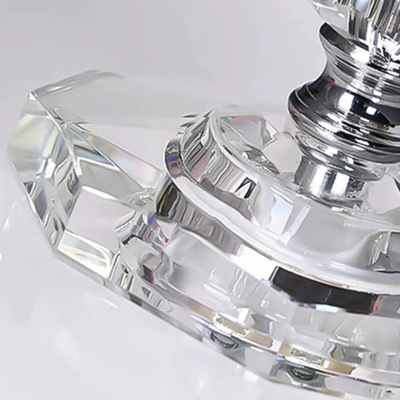 Geometric Multicolor Crystal Table Lamp for Bedside Lighting
