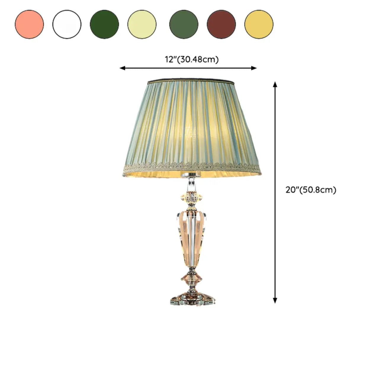 Geometric Multicolor Crystal Table Lamp for Bedside Lighting