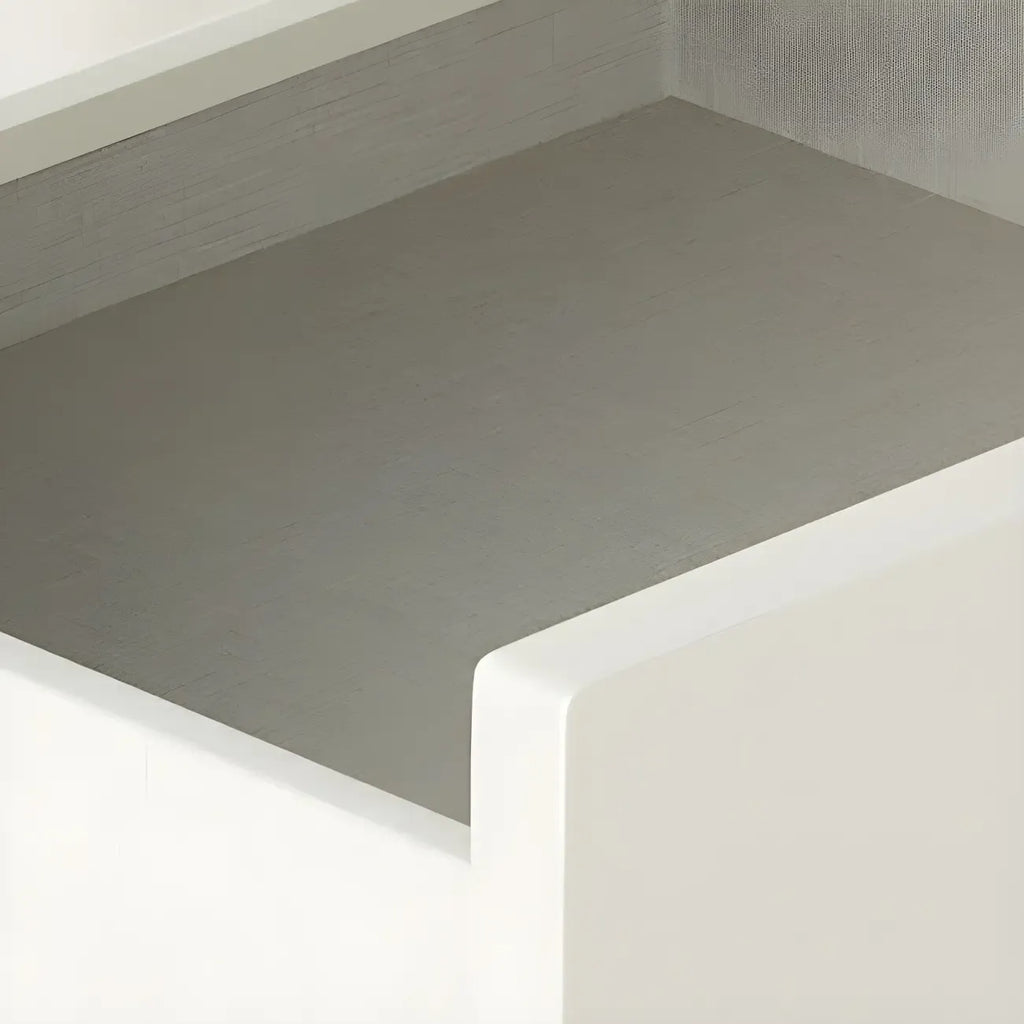 Modern Metal Wood Rotatable 2-Drawer Nightstand