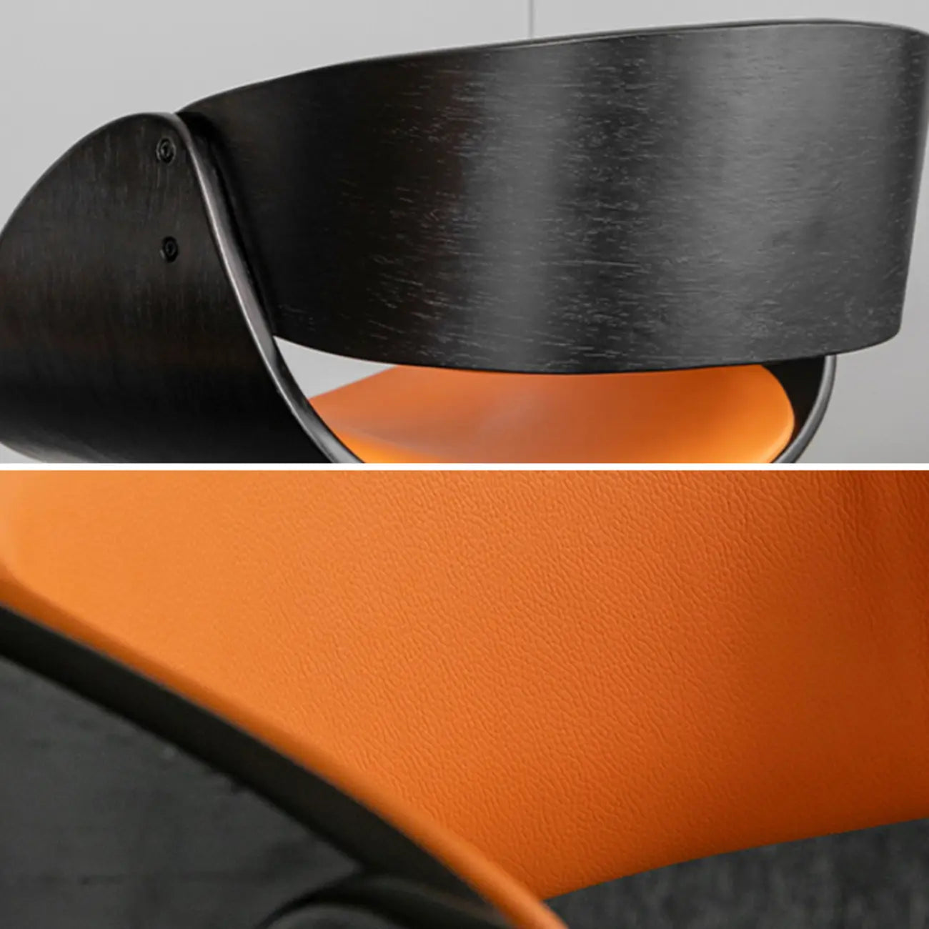 Contemporary Leather Swivel Bar Stools with Arm