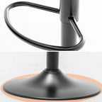 Contemporary Leather Swivel Bar Stools with Arm
