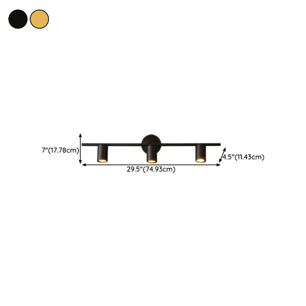 Minimalist Adjustable LED Cylinder Vanity Light Fixtures