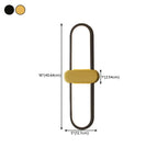 Classic Oval LED Vanity Light with Wall Mount for Bathroom